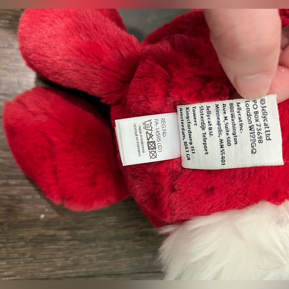 Jellycat Bashful Luxe Bunny Scarlett Medium 12" 100%Authentic NWT US - Picture 8 of 8
